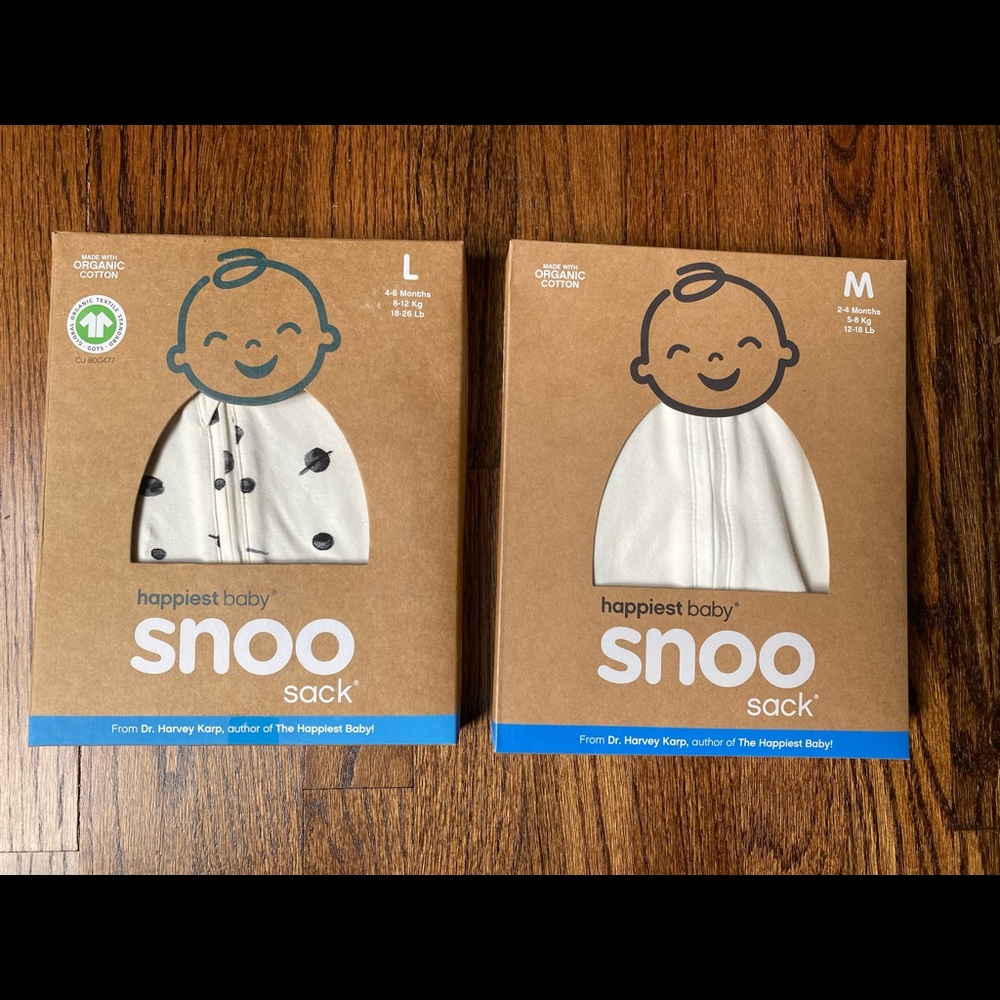 Snoo Sack - 2 swaddles Medium and Large